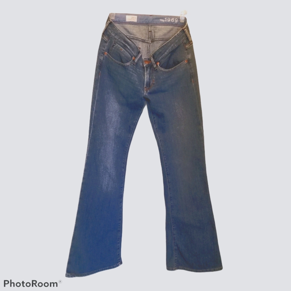 GAP 1969 Vintage Look Flare  Denim Jeans size 28/6